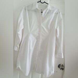 GAP Elegant White Shirt Dress